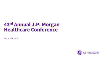 43rd Annual JP Morgan Healthcare Conference